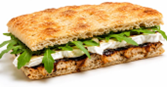 Brie, Caramelised Red Onion Chutney & Rocket Flatbread